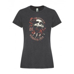 Ladies Skull holding roses Support 81
