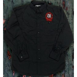 Support Black Button Up