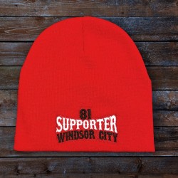 SUPPORT WINDSOR CITY BEANIE RED