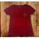 Ladies Red V Neck Support Tee