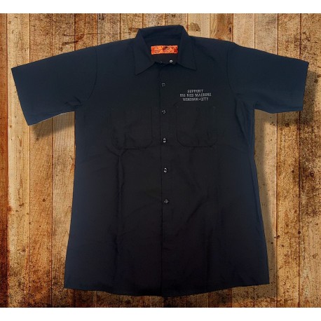 Black Short Sleeve Shirt with Support 81 Logo